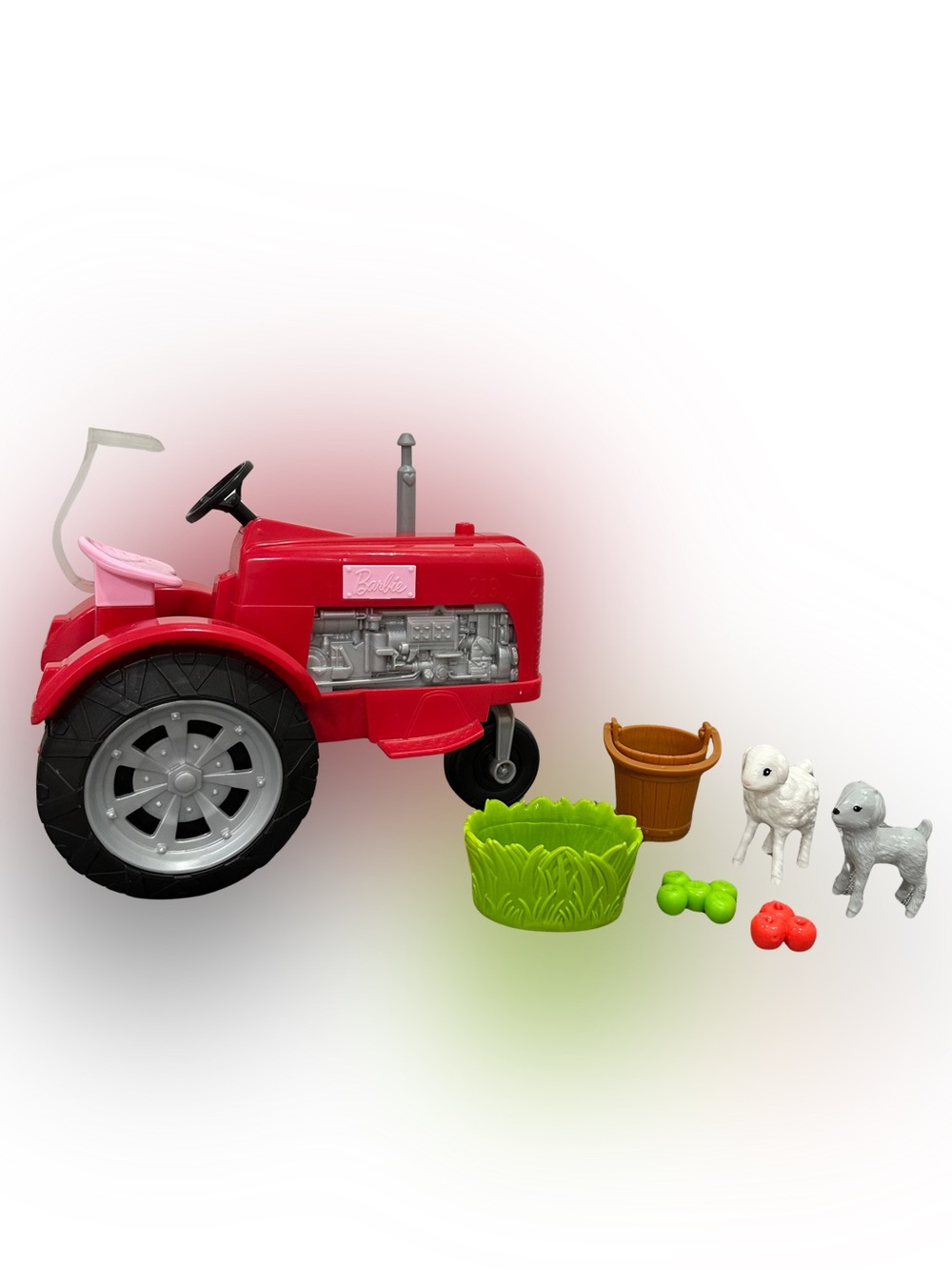 Barbie Tractor & Farm Set Sheep Goat Food Buckets